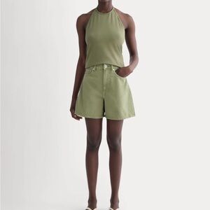 NWT Everlane the A-line denim short, size 29R